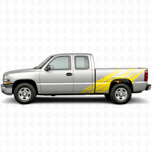 Gezackte Vinyl-Streifen für Seitenleisten Chevrolet Silverado 1500 GMT800 1999-2007_3