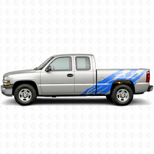 Gezackte Vinyl-Streifen für Seitenleisten Chevrolet Silverado 1500 GMT800 1999-2007_5