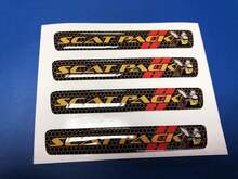 Ein Lenkrad-Scat-Pack mit gewölbtem Bienen-Emblem-Aufkleber, Aufkleber, Challenger, Charger, Dodge Scatpack
 2