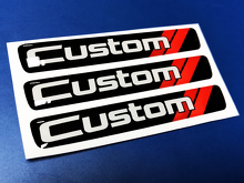 Custom Red Slash Domed Strip — Vinylaufkleber (Lenkrad) für Dodge Challenger_2