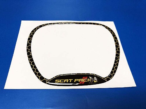 Scat Pack Style Lenkrad-Zierring-Aufkleber für Dodge Challenger Charger