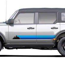 Retro-Stil Berg-Seitenstreifen Vinylaufkleber für Toyota 4Runner_2