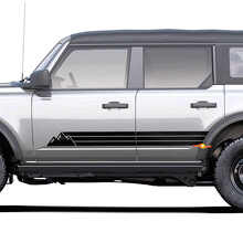 Retro-Stil Berg-Seitenstreifen Vinylaufkleber für Toyota 4Runner_3