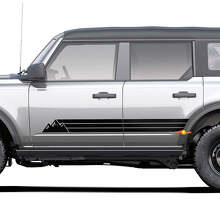 Retro Vintage Heritage Wave Rocker Panel Decal Side Stripe Aufkleber Fit Toyota 4Runner 2
 3