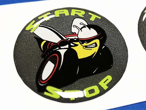 Start Stop Logo Vinyl-Aufkleber Decals für Dodge Challenger Charger