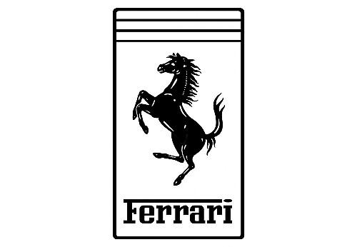 Ferrari Logo Universal Vinyl Aufkleber Sticker