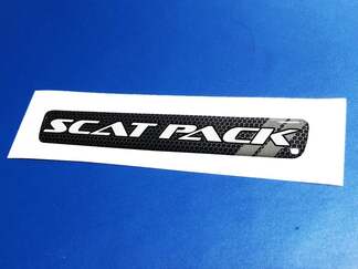 Lenkrad-Scat-Pack Kühlergrill-Textur-Emblem gewölbter Aufkleber Challenger Charger Dodge Scatpack
