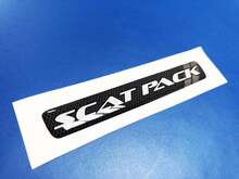 Lenkrad Scat Pack Kühlergrill Textur Emblem gewölbt Aufkleber Aufkleber Challenger Charger Dodge Scatpack
 2