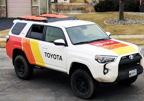 2 Seiten Old School Toyota 4Runner Tundra Tacoma LandCruiser Grafiken Vinyl-Aufkleber-Kits
