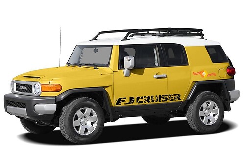 Kratzer-Brand Schriftzug Seiten Tür Vinyl-Aufkleber für Toyota FJ Cruiser