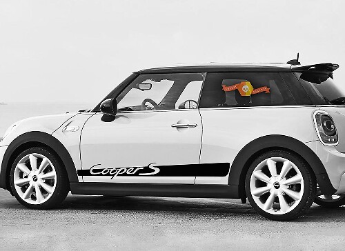 Porsche-Stil Seitenstreifen Vinylaufkleber für Mini Cooper S F56 2014-2018