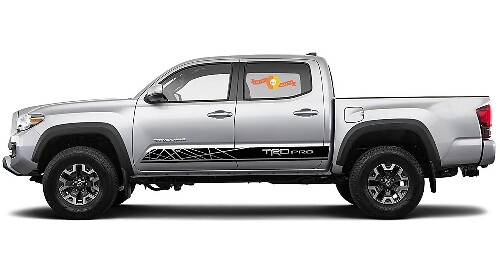TRD Pro Stil Seitenstreifen Vinyl Aufkleber Set für Toyota Tacoma 2016