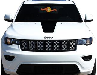 2011-2018 Jeep Grand Cherokee Fronthaubengrafik Aufkleber BLACKOUT
