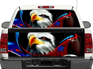 USA Adler Flagge US Heckscheibe ODER Heckklappe Aufkleber Aufkleber Pick-up Truck SUV Auto
