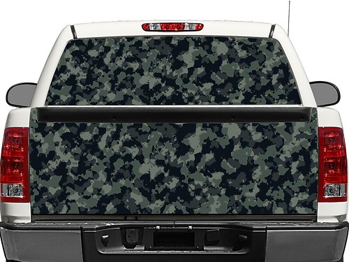 Camouflage-Stil Heckscheiben- oder Heckklappen-Vinylaufkleber für Pick-up Trucks SUVs