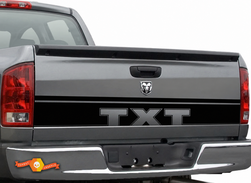 TXT Lower Tailgate Outline Band Heckklappe Vinylaufkleber für Dodge Ram 1500