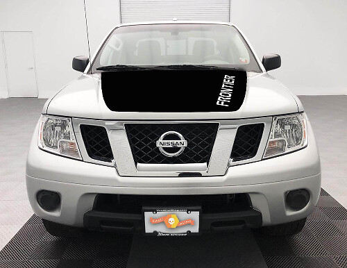 Schwarze Motorhauben-Folienaufkleber für Nissan Frontier 2005-2018
