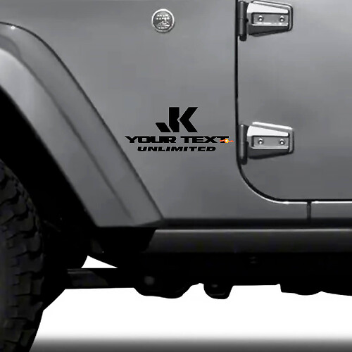 Benutzerdefiniertes JK Unlimited Seiten-Vinyl-Set für Jeep Wrangler