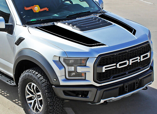 Motorhauben-Grafikpaket-Kit Vinyl-Aufkleber 3 für Ford F150 Raptor 2017-2018