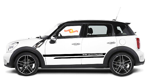 Mini All4 Racing Style Seitenstreifen Vinyl-Aufkleber-Set für MINI Countryman R60