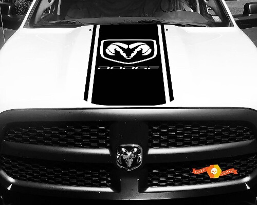 Hemi Style Konturstreifen Motorhauben Vinyl Aufkleber für Dodge Ram 1500