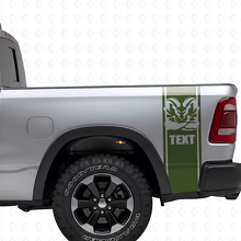 Individuelles Hemi Style Seitenstreifen Vinyl-Aufkleberset für Dodge Ram 1500 2500_3
