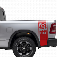 Individuelles Hemi Style Seitenstreifen Vinyl-Aufkleberset für Dodge Ram 1500 2500_4