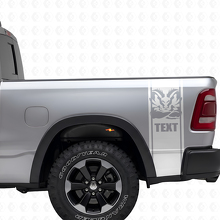 Individuelles Hemi Style Seitenstreifen Vinyl-Aufkleberset für Dodge Ram 1500 2500_5