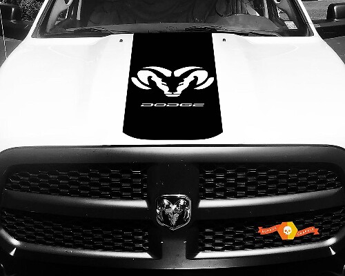 Dodge Ram 1500 2500 3500 Vinyl Racing Stripe RAM Dodge Hood Aufkleber #24
