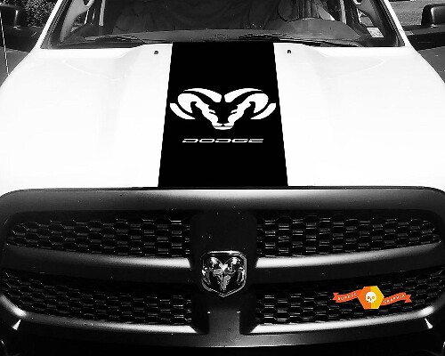 Dodge Ram 1500 2500 3500 Vinyl Racing Stripe RAM Dodge Hood Aufkleber #28

