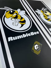 Rumble Bee Style Bettseiten-Streifen Vinylaufkleber für Dodge Ram_2