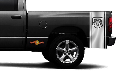 DODGE RAM 1500 VINYL-AUFKLEBER Seitenstreifen Racing CHROM-Aufkleber DODGE Hemi #94
