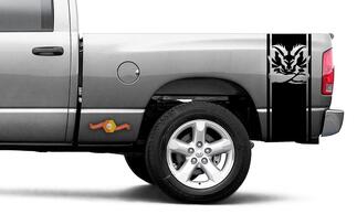 DODGE RAM 1500 2500 VINYL-AUFKLEBER Stripe Plain Head Turbo Decal Sticker #106
