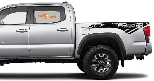 TRD 4x4 Sport Punisher Seitenbetttattoo Vinyl Aufkleber Set für Toyota Tacoma 2016-2020