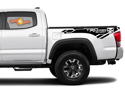 Toyota Tacoma 2016-2020 (TRD OFF ROAD) 4x4 Sport Punisher Seitenkit Vinyl-Aufkleber Grafikaufkleber
