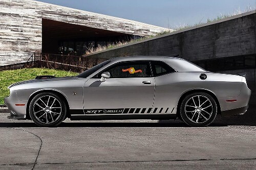 2X Seiten Vinylaufkleber Grafiken Rallye Aufkleber 2 für Dodge Challenger