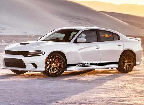 2X Dodge Charger Daytona 392 Rocker Panel Aufkleber Aufkleber Streifen Vinyl Grafiken 2011-2018
