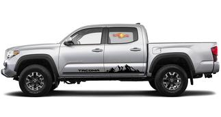 2X Toyota Tacoma 2016-2019 Seitenschweller Vinyl Aufkleber Grafiken Rallye Aufkleber Kit -1
