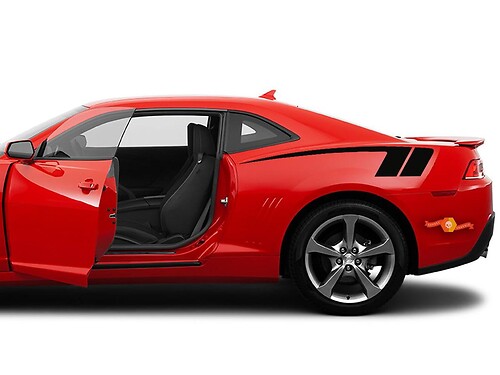 2X Chevy Camaro 2010–2013 seitliche Vinyl-Aufkleber, Grafik-Rallye
