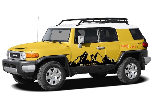 Mountain Side Vinyl Aufkleber-Set für Toyota FJ Cruiser