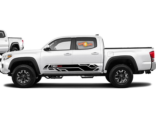 TRD PRO Geometrisches Stil Streifen Seiten Vinyl Aufkleber für Toyota Tacoma 2016-2020