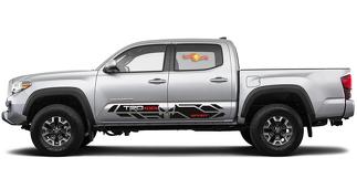 2X Toyota Tacoma Trd 4x4 Sport Scull Punisher Seitenschweller Vinyl Aufkleber 2016-2020
