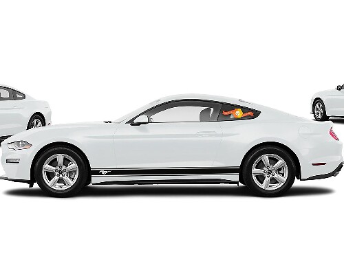 2X Aufkleber Aufkleber Vinyl Seitentür Streifen für Ford Mustang - 2
