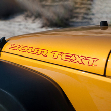 Individuelle Text-Motorhaubenaufkleber Vinyl-Aufkleber für Jeep Wrangler Rubicon 3