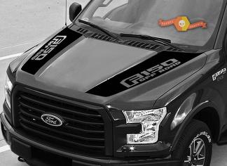 FORD F-150 Raptor Hood Graphics 2015–2019 Ford Racing Stripe Decals
