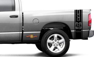 Dodge Ram 1500 Aufkleber Ram Strong Aufkleber Vinyl Grafik Truck Bed Seitenstreifen
