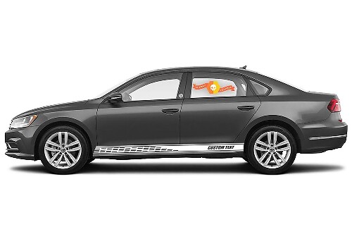 Racing Rocker Panel Streifen Vinyl-Aufkleber für Volkswagen Passat Wolfsburg B2 B3 B4 B5 B6 B7 B8 CC
