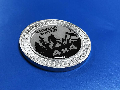 Bigfoot Bewertetes 4x4 Metall Aluminium Seitenverkleidungs-Emblem Vinyl-Aufkleber für Jeep Wrangler
