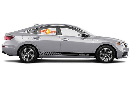 Racing Rocker Panel Streifen Vinyl-Aufkleber für Honda Insight EX 1999–2019, Stil Nr. 1
