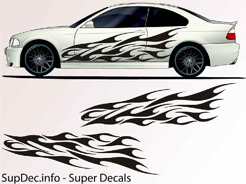 Vinyl Auto Body Graphics AUSSEN AUSSEN Decal Aufkleber B716

